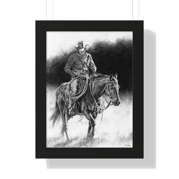 "Ridin' for the Brand" Framed Paper Print