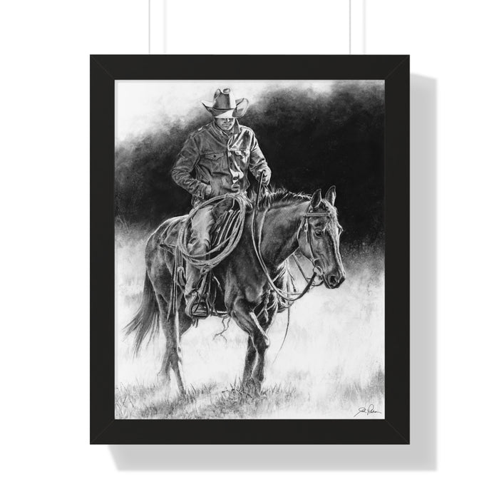 "Ridin' for the Brand" Framed Paper Print