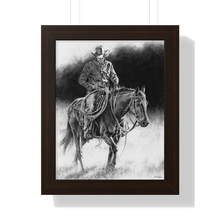 "Ridin' for the Brand" Framed Paper Print