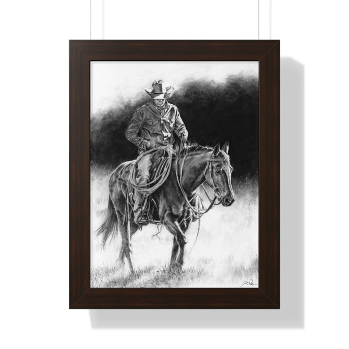 "Ridin' for the Brand" Framed Paper Print