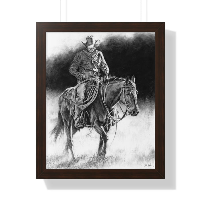 "Ridin' for the Brand" Framed Paper Print