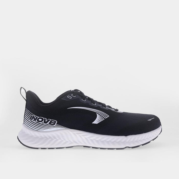 INOV8 RoadFly road running shoes, black and white, outer view