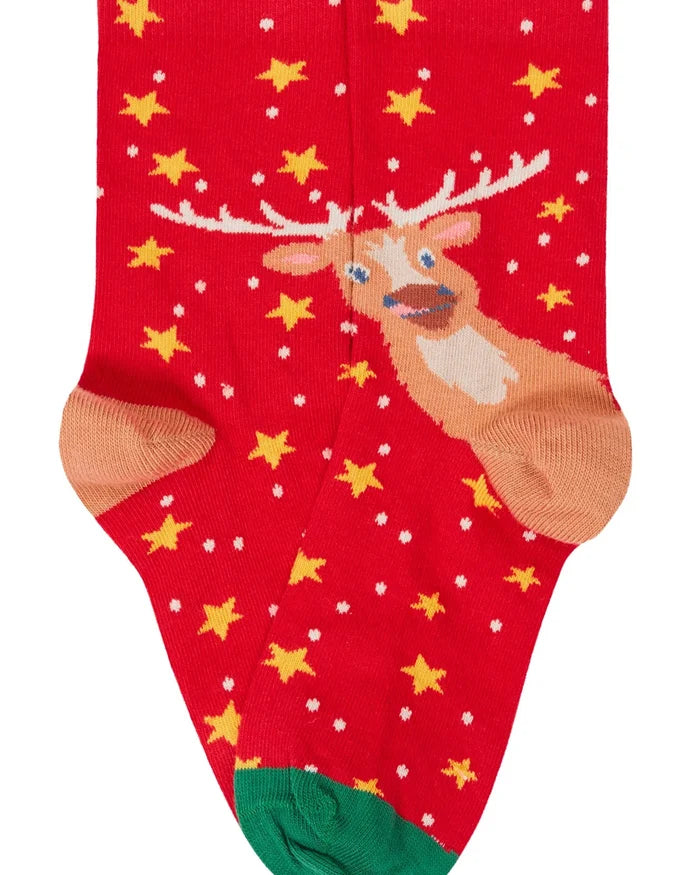 Rock My Socks 3 Pack – Festive Organic Cotton Kids Socks - Frugi