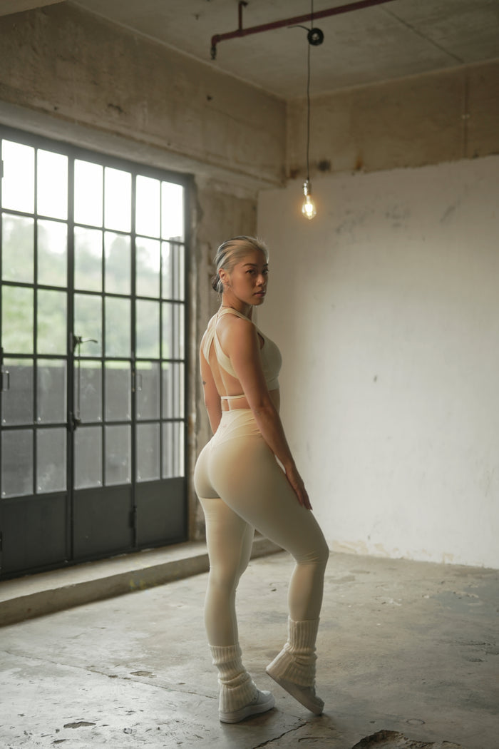 Rococo Long Tights | Beige