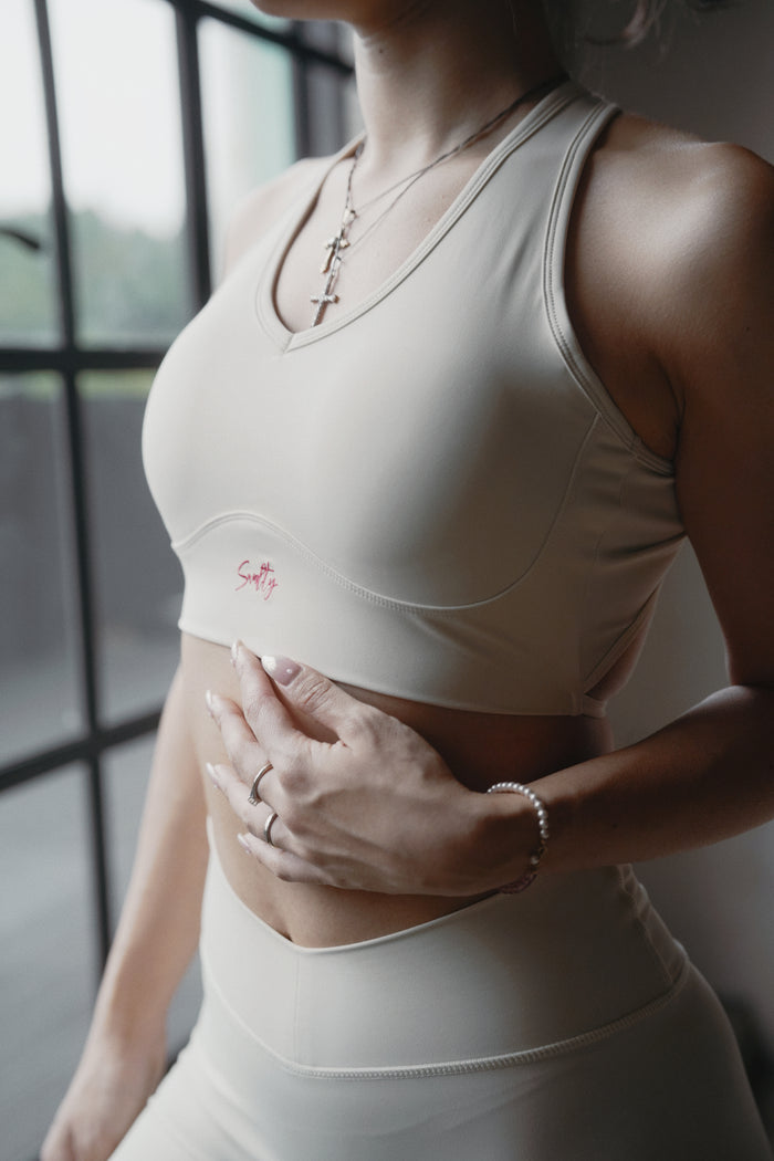 Rococo Strap Bra | Beige