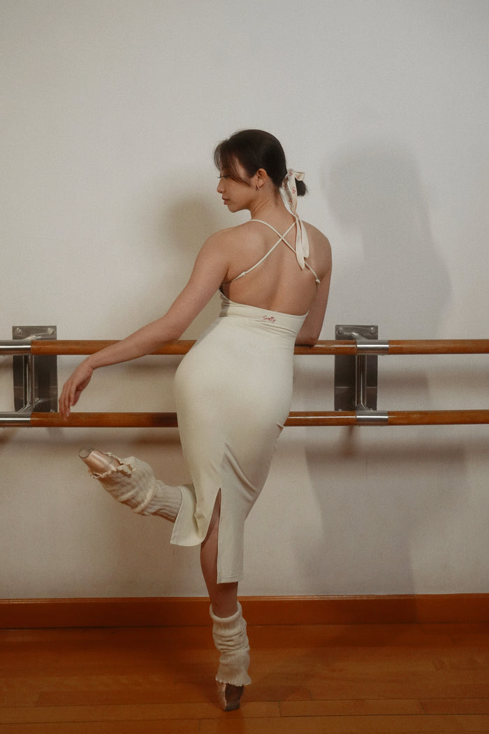 Rococo Tight Dress | Beige