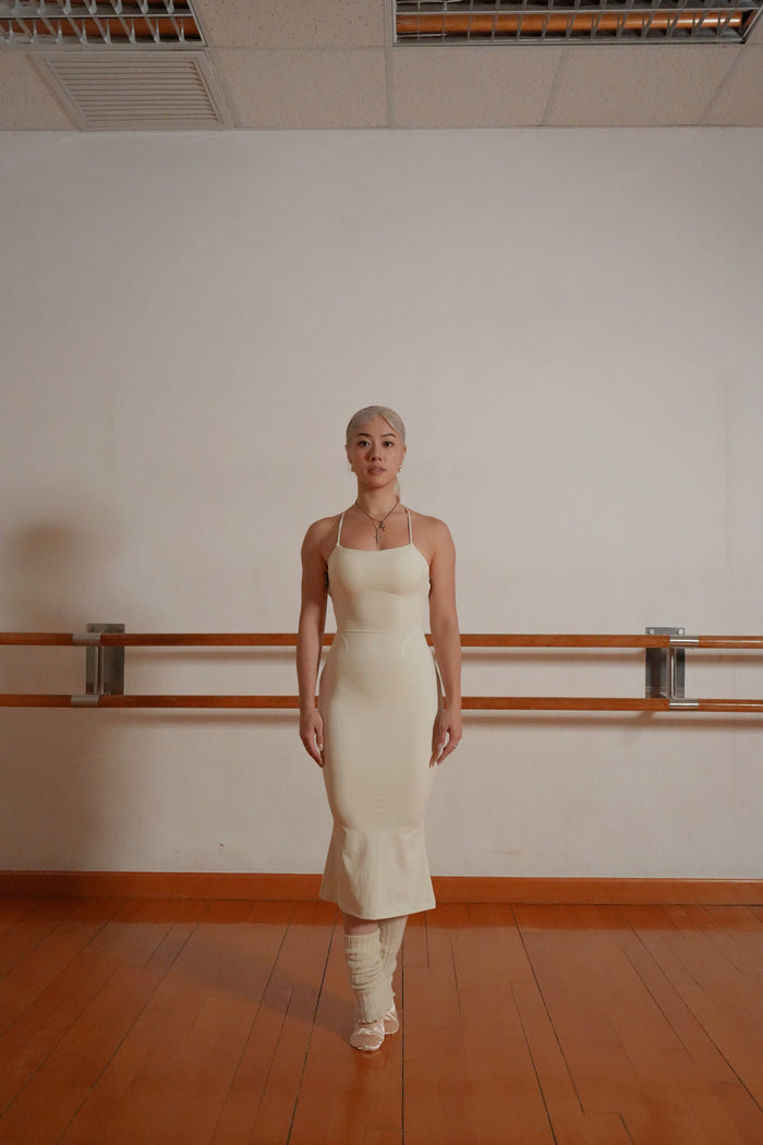 Rococo Tight Dress | Beige