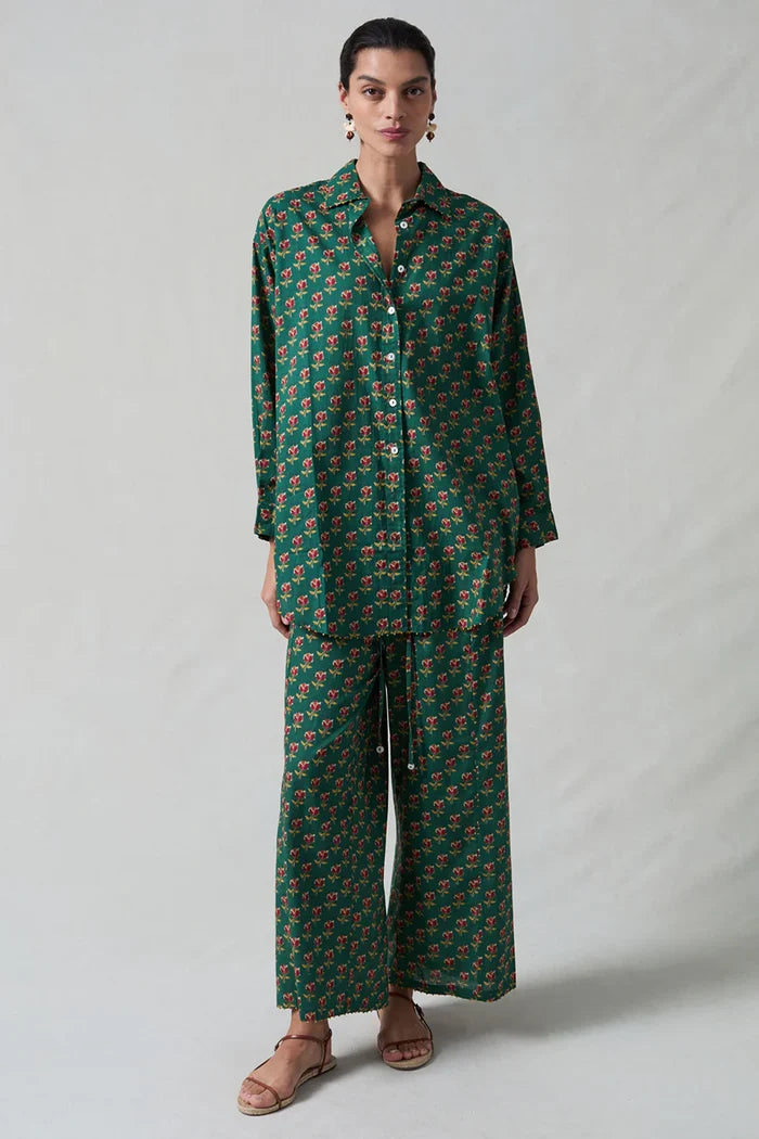 Rose Printed Set Loungewear Chan Luu