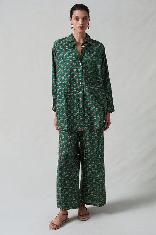 Rose Printed Set Loungewear Chan Luu