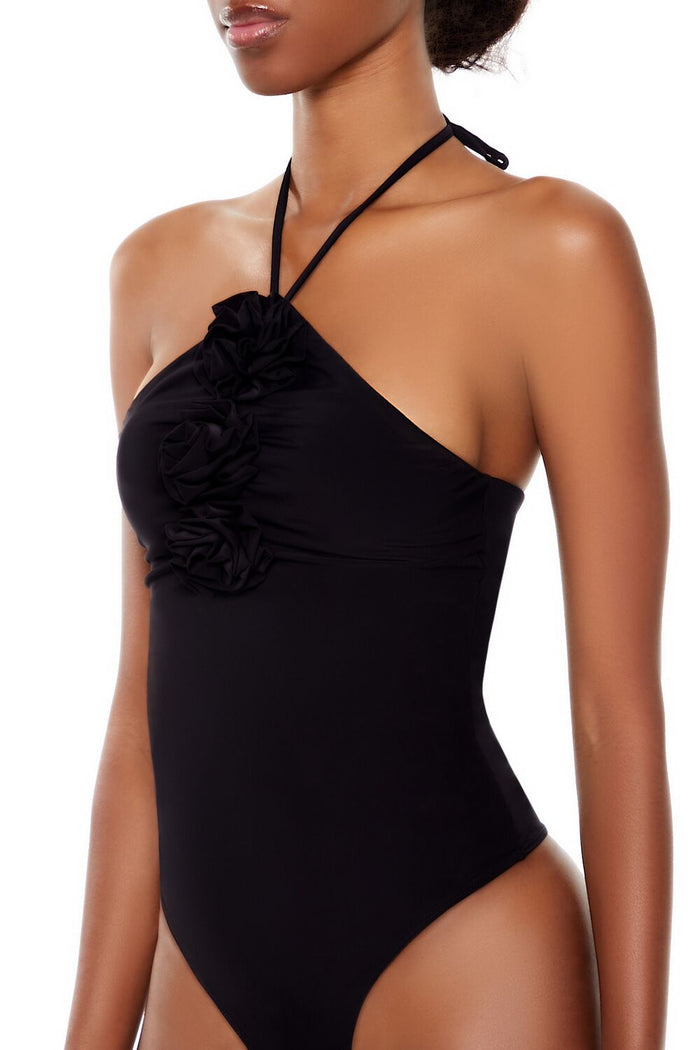 Rosette Halter Bodysuit