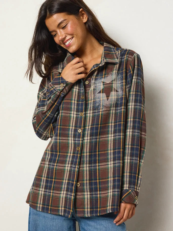 Telluride Patch Flannel Shirt - Count Your Lucky Stars-view 2