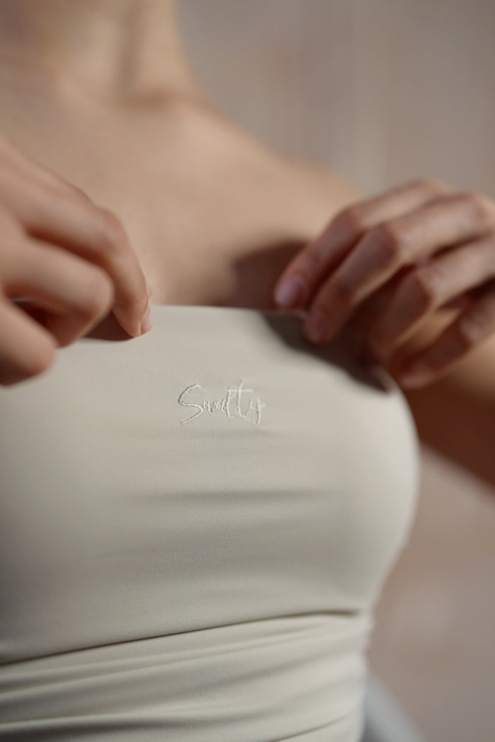 Ruched Bra | Beige