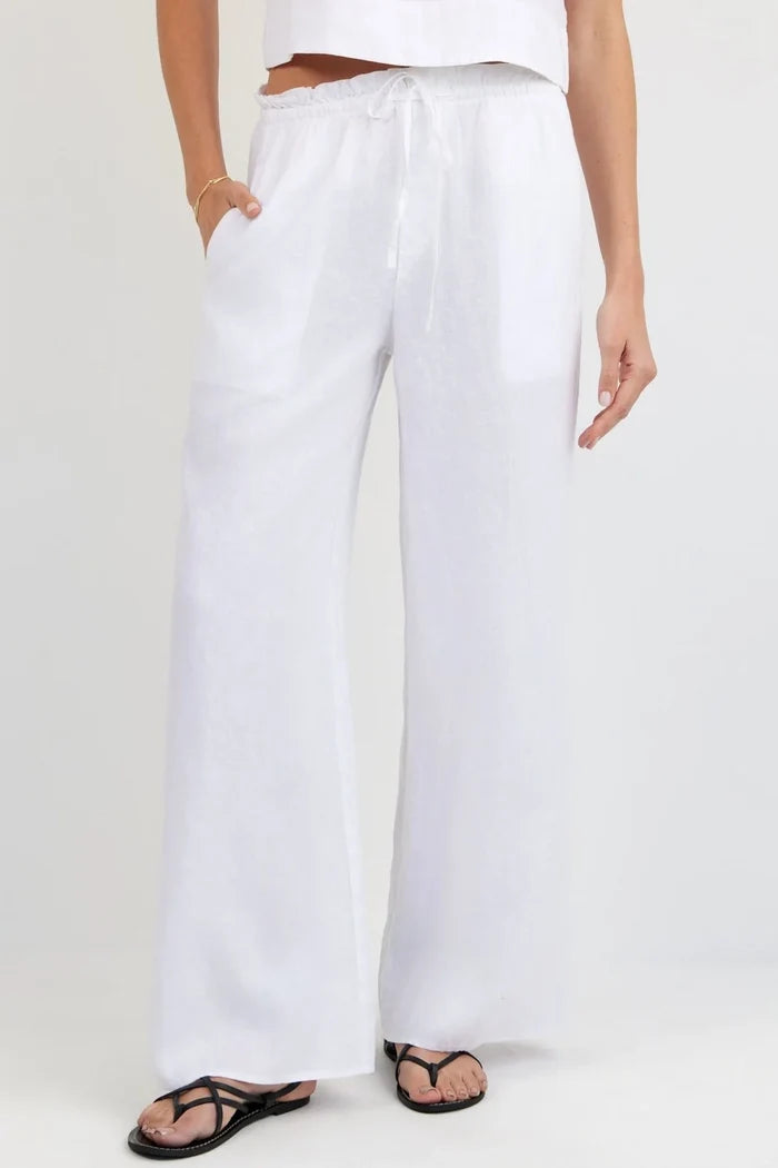 Ruffle Waist Wide Leg Pant Pants Bella Dahl