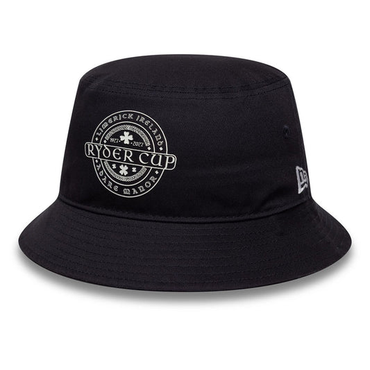 Pictured is this HD Print Ryder Cup Europe 2027 Bucket hat in navy. 1