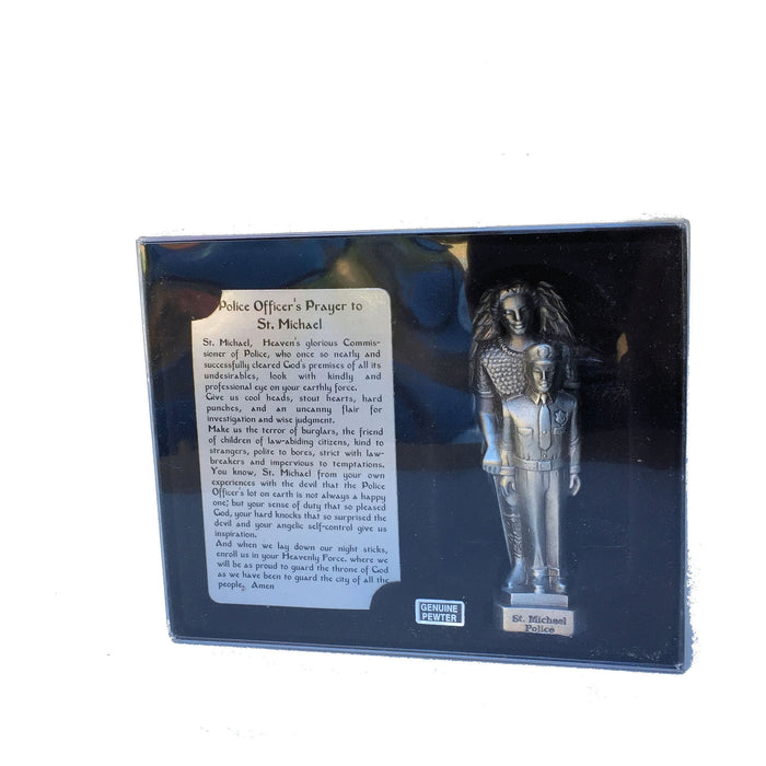 Saint Michael with Police Officer Patron Saint Statute
