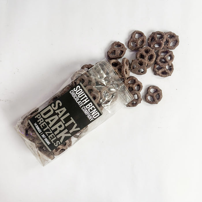 Salty Dark Chocolate Pretzels