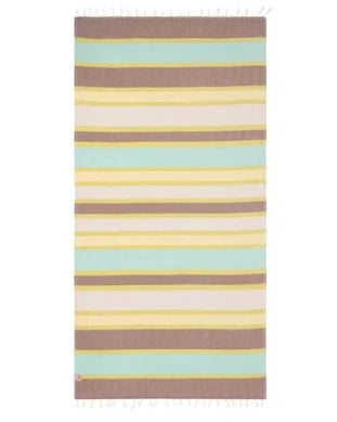 Sand Cloud Regency Stripe Herringbone Beach Towel striped pattern view