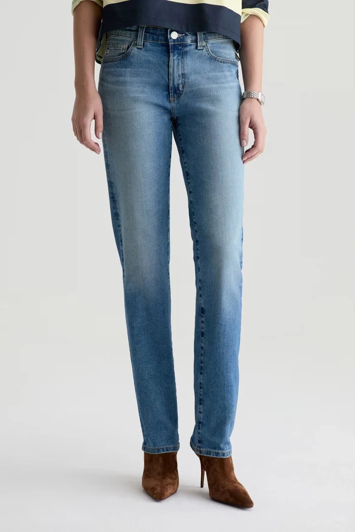 Sandra Low-Rise Straight Jeans AG Jeans