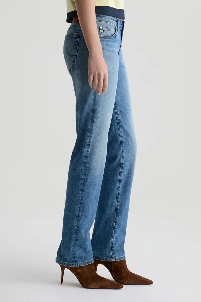 Sandra Low-Rise Straight Jeans AG Jeans