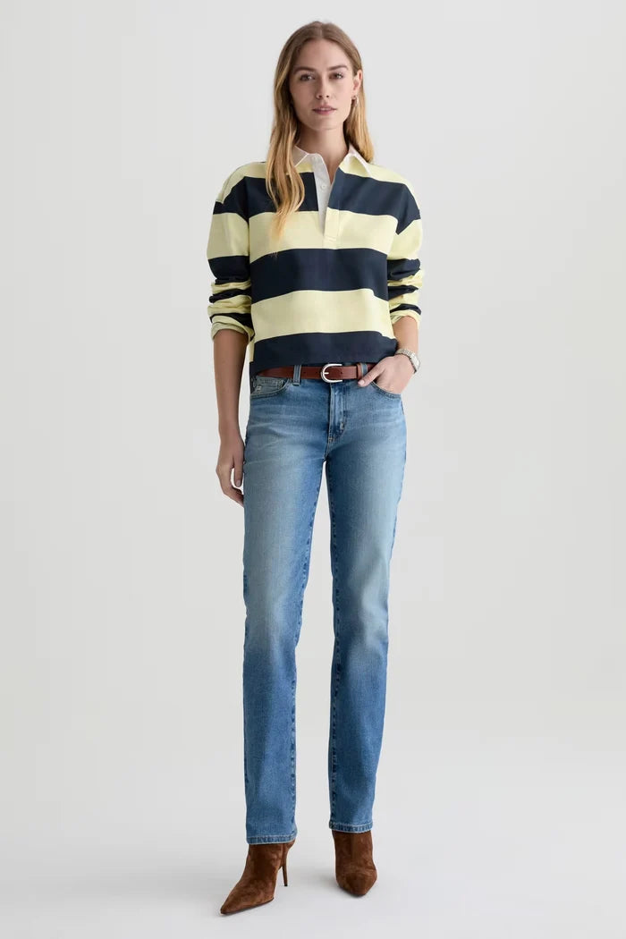 Sandra Low-Rise Straight Jeans AG Jeans