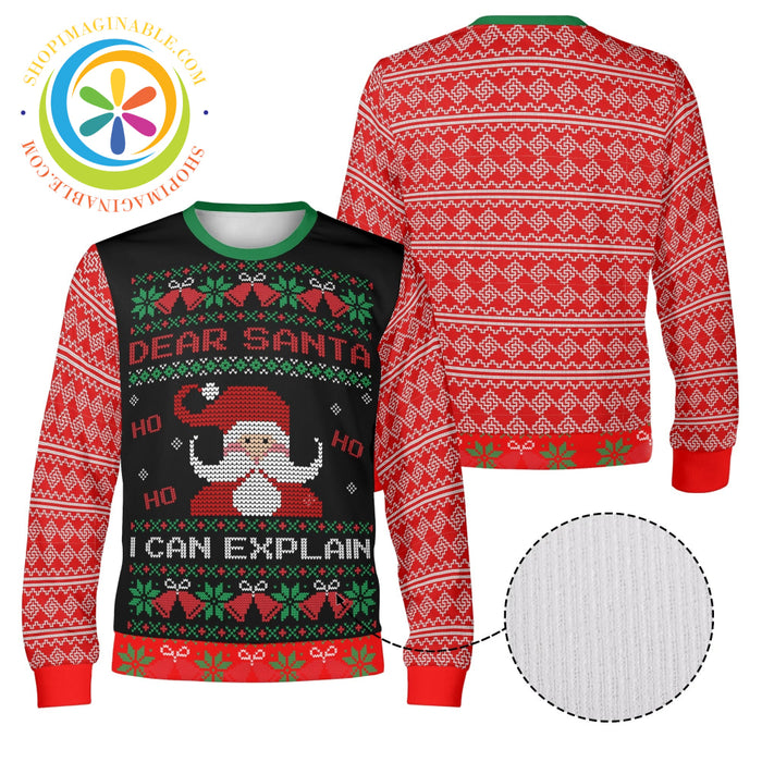 Santa I Can Explain Christmas Ugly Sweatshirt - Unisex