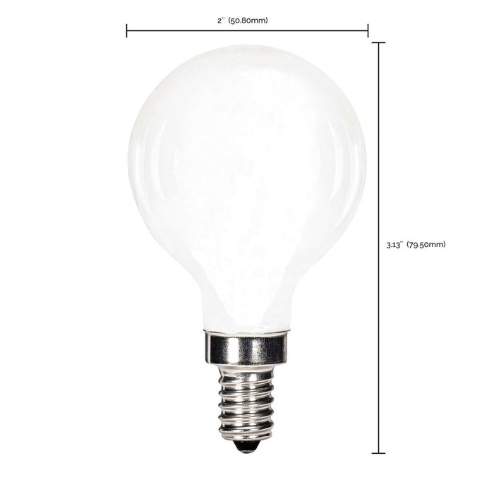 LED G16.5 Satco S12101 G16.5 5.5w LED Candelabra 3000K Bulb Satco
