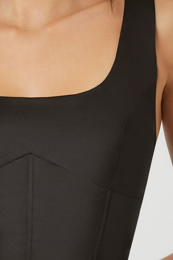 Satin Corset Crop Top