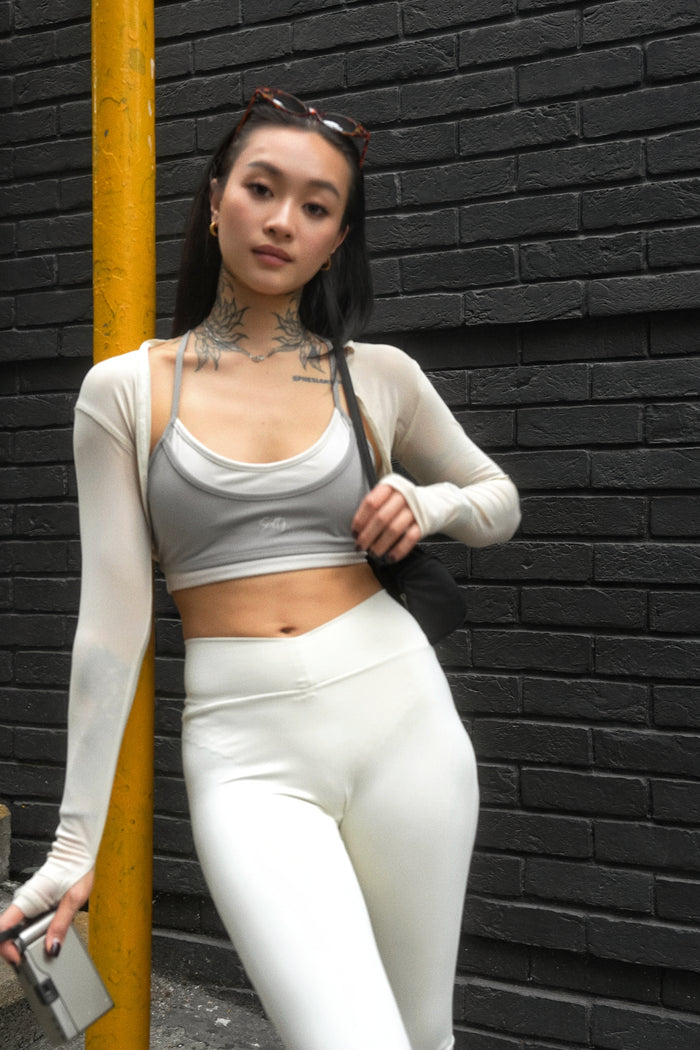 See-through Bolero | Beige