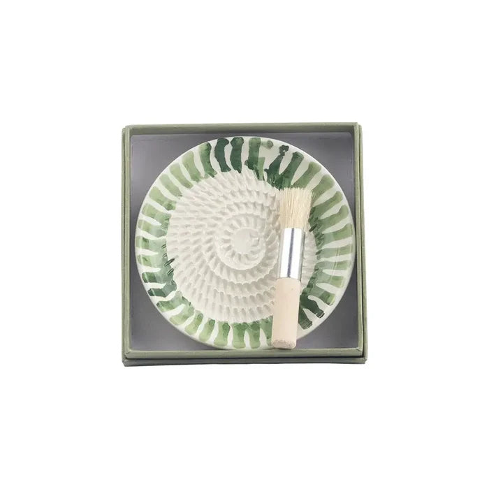 Selbrae Ceramic Garlic Grater & Brush Set by Selbrae