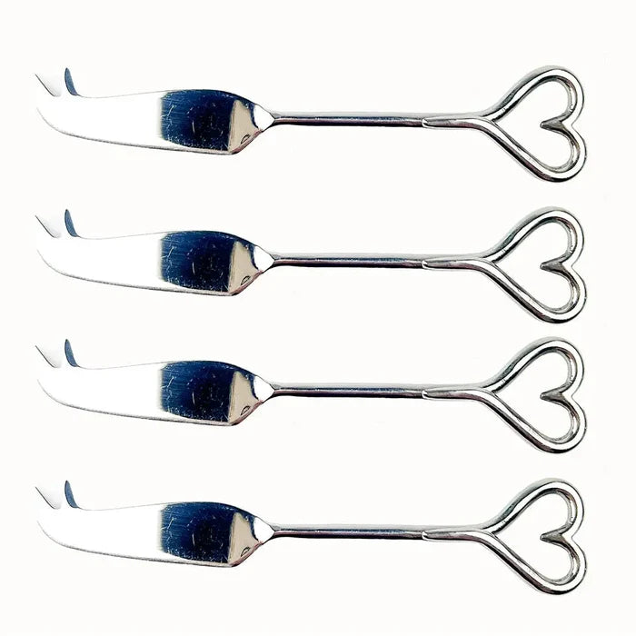 Selbrae Set/4 Cheese Knives Love Hear by Selbrae