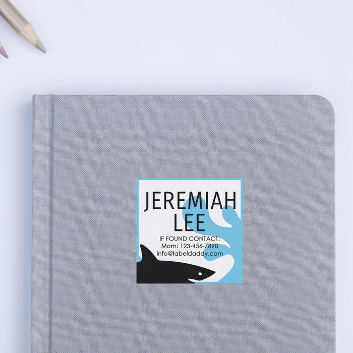 Shark Square Contact Labels