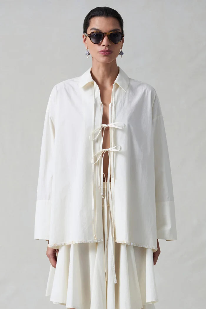 Shoelace Shirt Shirts & Tops Chan Luu
