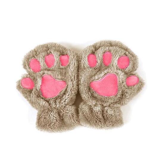 Gadget Gerbil Khaki Short Finger Bear Paw Gloves