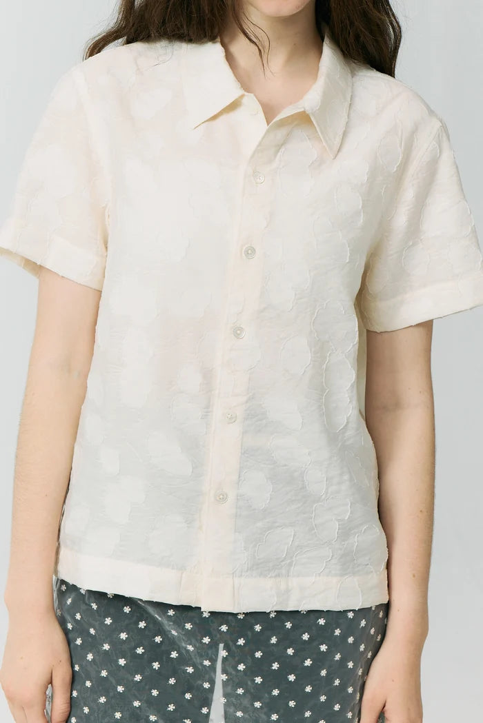 Short Sleeve Jacquard Shirt Shirts & Tops Dunst