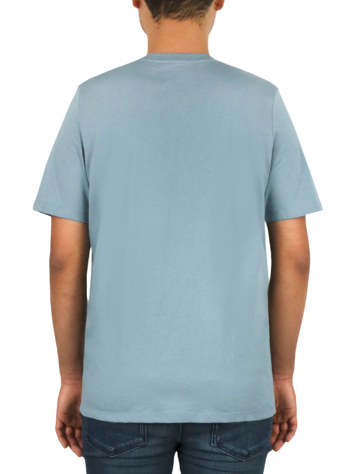 Short Sleeves Matte Metallic Monogram Tee