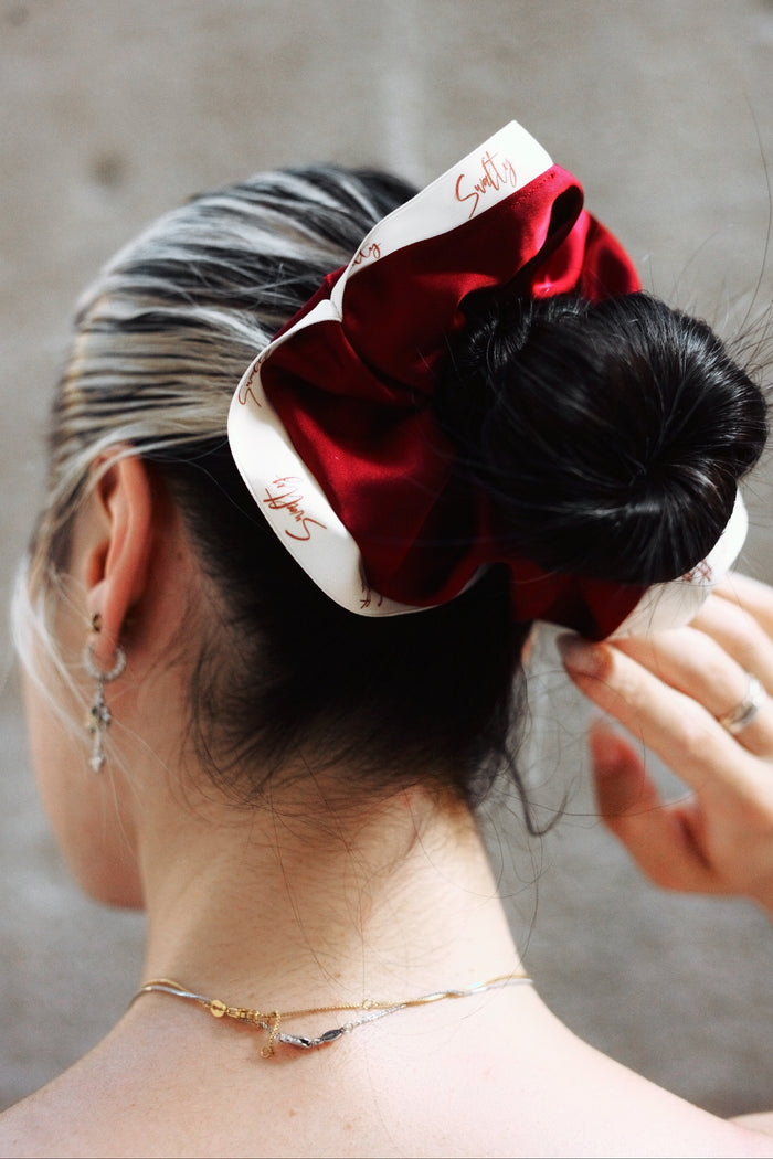 Signature Red Scrunchie | Burgundy