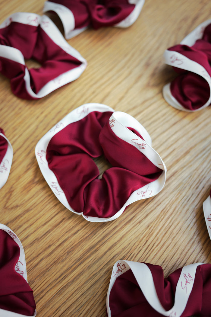 Signature Red Scrunchie | Burgundy