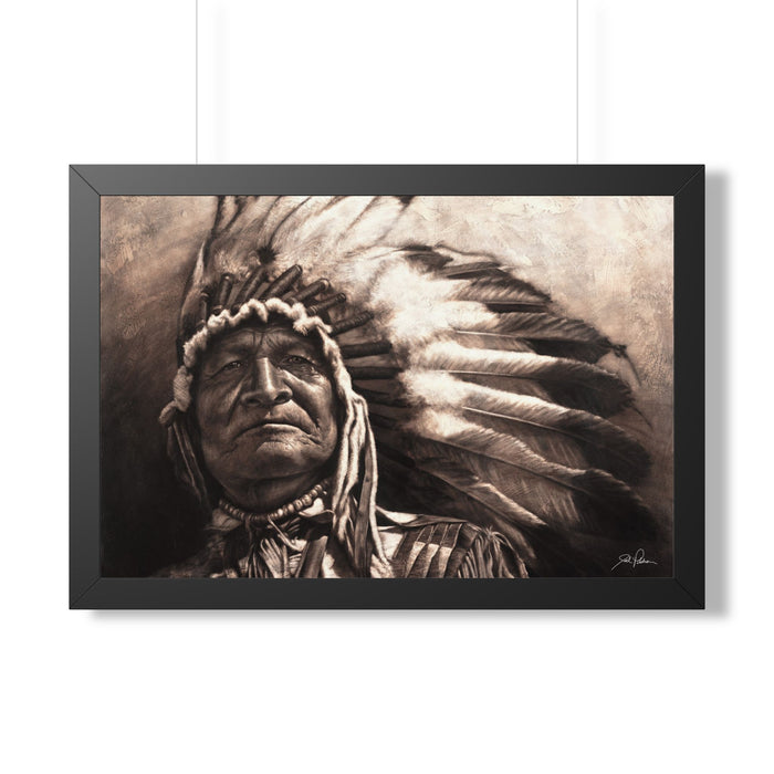 "Sitting Bear" Framed Paper Print