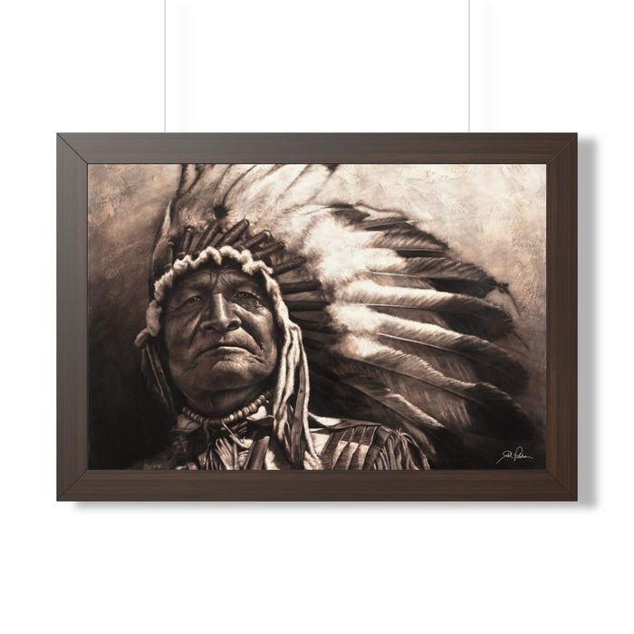 "Sitting Bear" Framed Paper Print