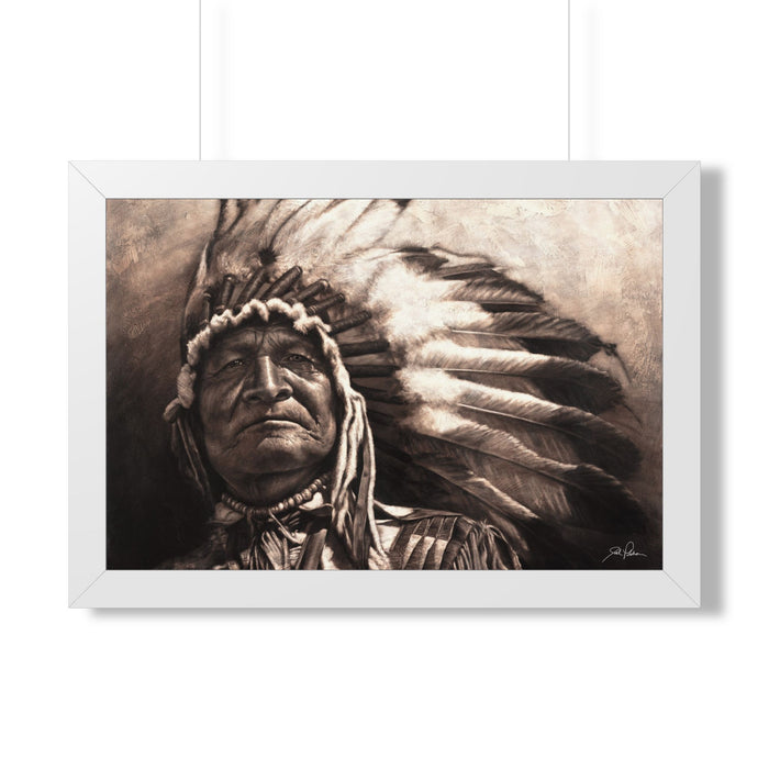 "Sitting Bear" Framed Paper Print