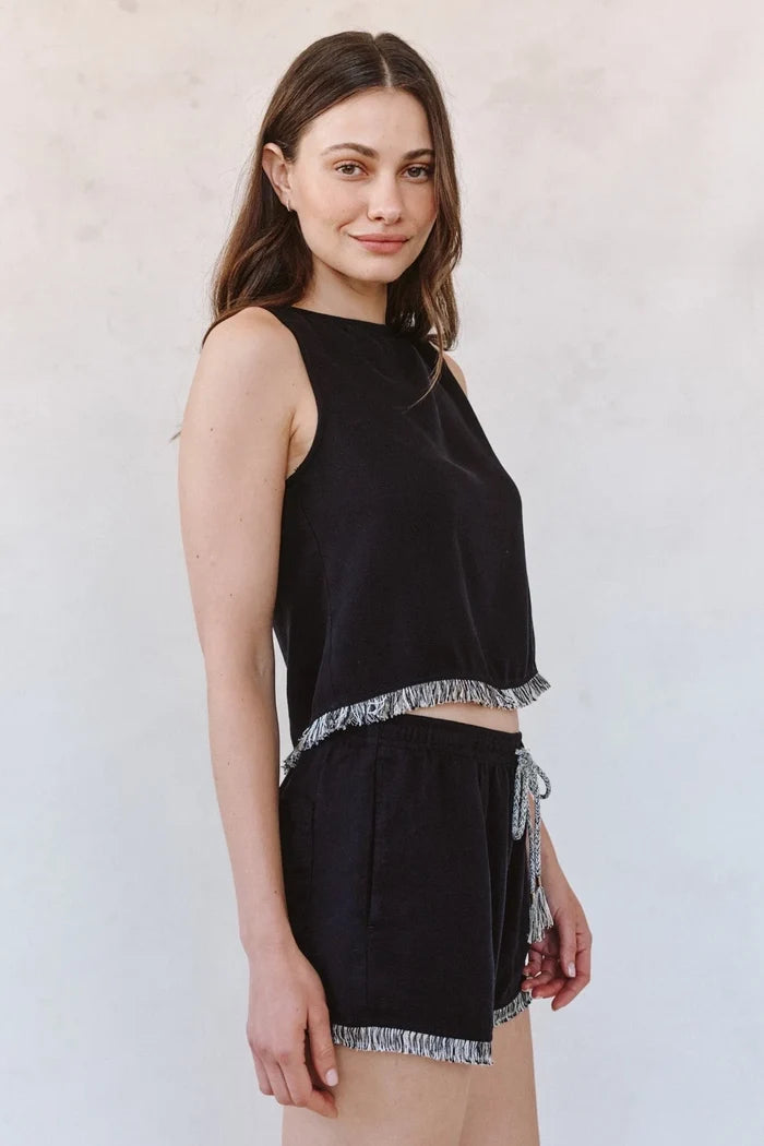 Sleeveless Fray Trim Tank T-Shirts & Tanks Bella Dahl