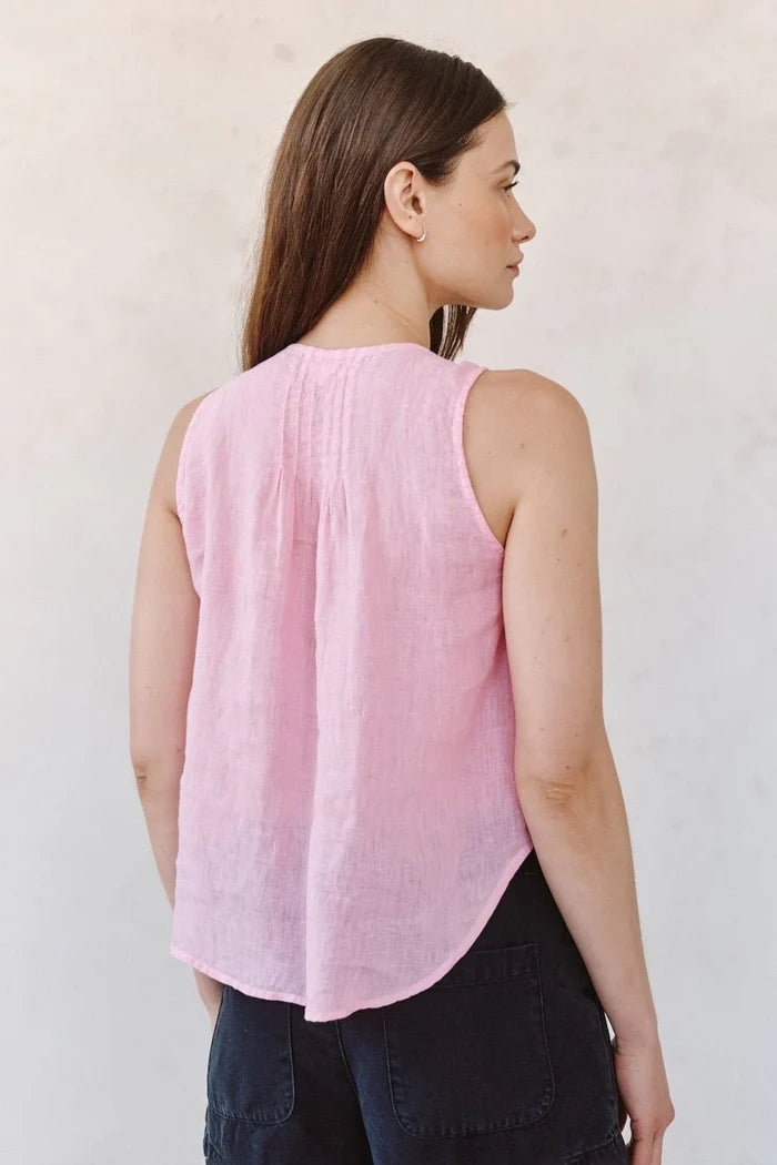 Sleeveless Pintuck V Neck Top Shirts & Tops Bella Dahl