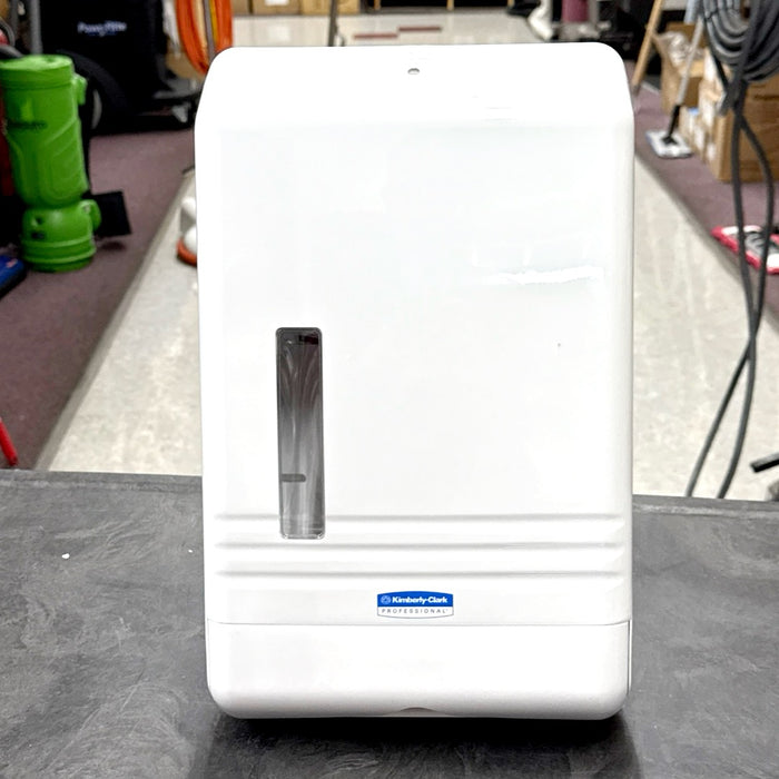 SLIMFOLD TOWEL DISPENSER WHITE PLASTIC ( FOR 04442 SLIMFOLD TOWELS ONLY )