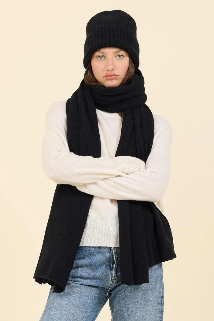 Sloane Cashmere Travel Scarf Accessories One Grey Day
