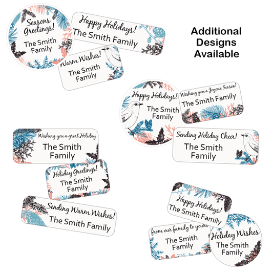 Small Winter Combo Gift Labels Design Number Two