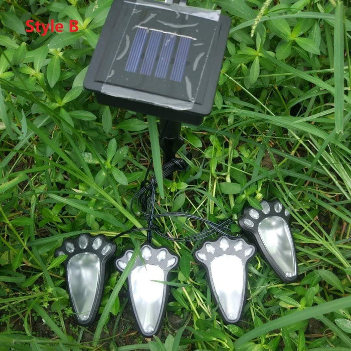 Gadget Gerbil LED Paw Print Solar Lights