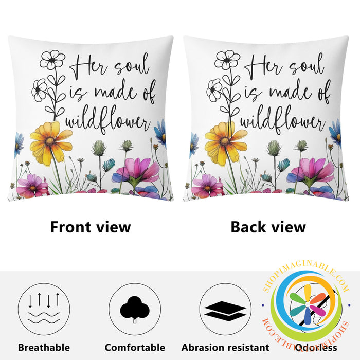 Soul Of Wildflowers Pillow Cover