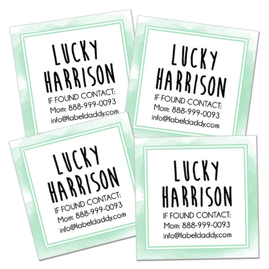 Splash Square Contact Labels
