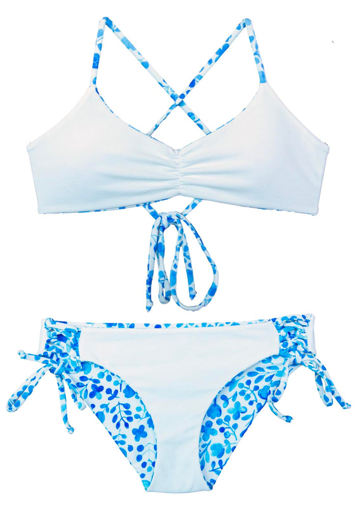 Reversible side of Gen Z full coverage swimsuit for Tween, Teen and Junior Girls