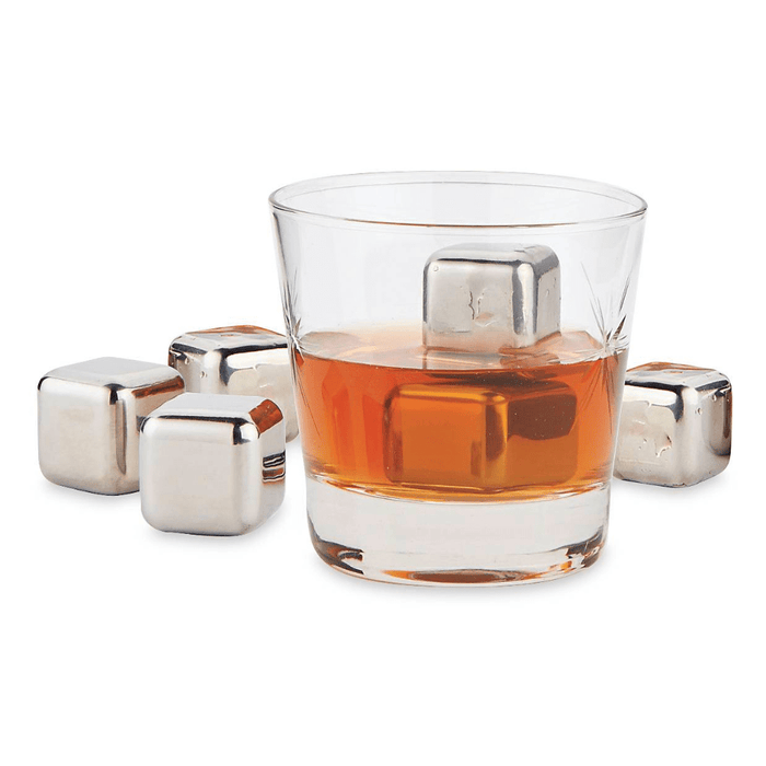 Gadget Gerbil Stainless Steel Ice Cubes (8 Pack)